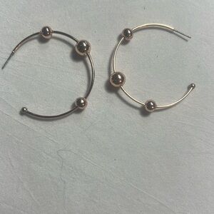 Rose gold hoops